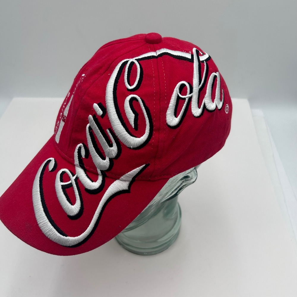 VTG Coca-Cola 125 Years Anniversary Red Embroidered Baseball Cap CPC-Caps Cotton